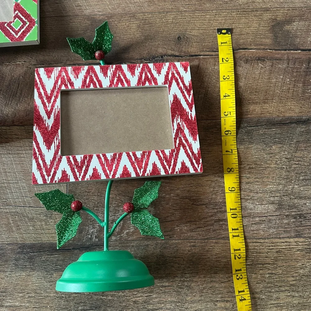 Hobby Lobby Christmas Holiday Picture Frames Red Green
